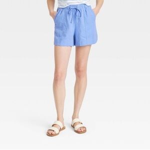 ❤️ 2/$10 NWT Universal Thread Linen Blue Shorts